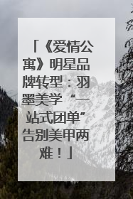 《爱情公寓》明星品牌转型：羽墨美学“一站式团单”告别美甲两难！