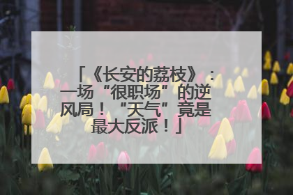 《长安的荔枝》：一场“很职场”的逆风局！“天气”竟是最大反派！