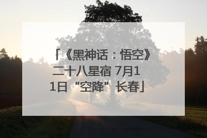 《黑神话：悟空》二十八星宿 7月11日“空降”长春