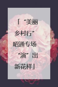 “美丽乡村行”昭通专场“演”出新花样