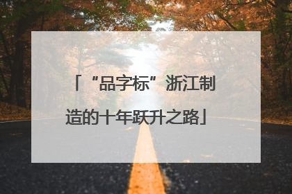 “品字标”浙江制造的十年跃升之路