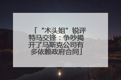 “木头姐”锐评特马交锋：争吵揭开了马斯克公司有多依赖政府合同