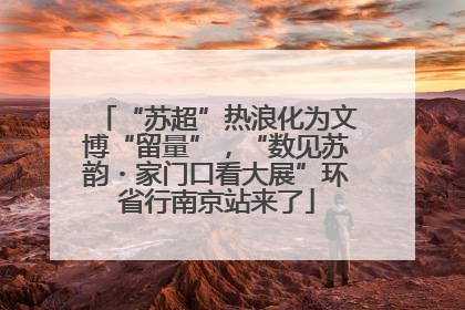 “苏超”热浪化为文博“留量”，“数见苏韵・家门口看大展”环省行南京站来了