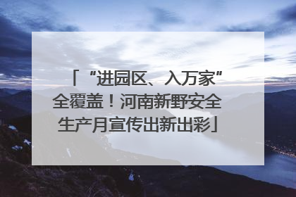 “进园区、入万家”全覆盖！河南新野安全生产月宣传出新出彩