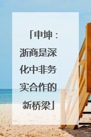 申坤：浙商是深化中非务实合作的新桥梁
