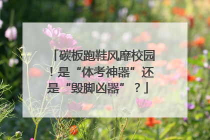 碳板跑鞋风靡校园！是“体考神器”还是“毁脚凶器”？