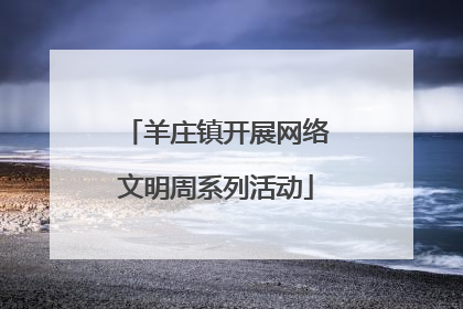 羊庄镇开展网络文明周系列活动