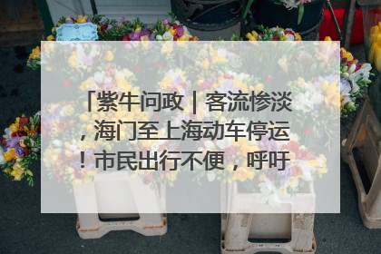 紫牛问政｜客流惨淡，海门至上海动车停运！市民出行不便，呼吁铁路部门恢复班次
