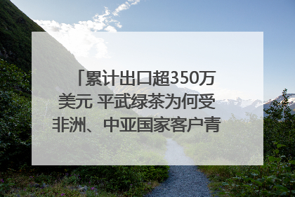 累计出口超350万美元 平武绿茶为何受非洲、中亚国家客户青睐？｜发布会观察