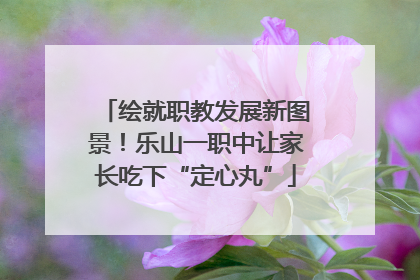 绘就职教发展新图景！乐山一职中让家长吃下“定心丸”