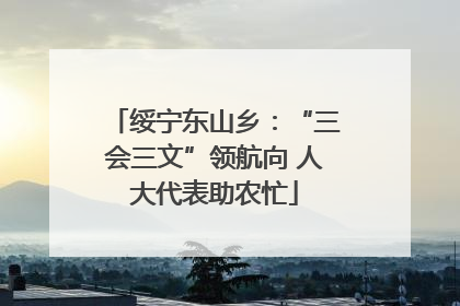 绥宁东山乡：“三会三文”领航向 人大代表助农忙