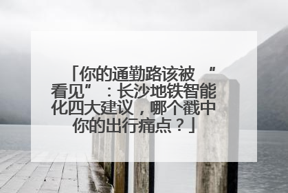 你的通勤路该被 “看见”：长沙地铁智能化四大建议，哪个戳中你的出行痛点？
