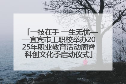 一技在手 一生无忧——宜宾市工职校举办2025年职业教育活动周暨科创文化季启动仪式