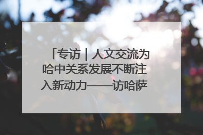 专访｜人文交流为哈中关系发展不断注入新动力——访哈萨克斯坦文化与信息部部长巴拉耶娃