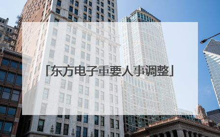 东方电子重要人事调整