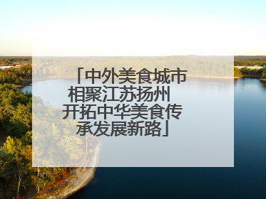中外美食城市相聚江苏扬州 开拓中华美食传承发展新路