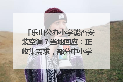 乐山公办小学能否安装空调？当地回应：正收集需求，部分中小学已启动安装｜云求助