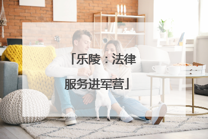 乐陵：法律服务进军营