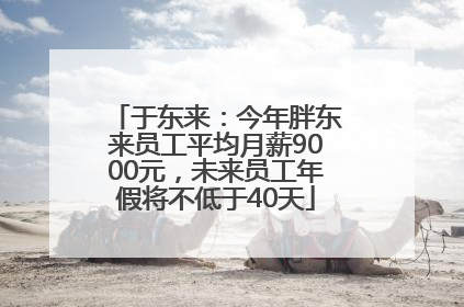 于东来：今年胖东来员工平均月薪9000元，未来员工年假将不低于40天
