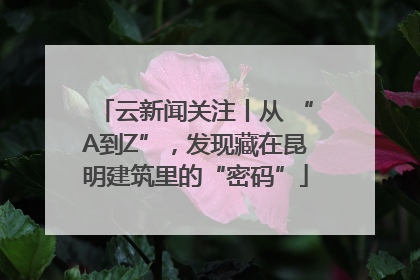 云新闻关注丨从 “A到Z”，发现藏在昆明建筑里的“密码”