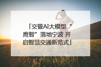 交管AI大模型“鹰智”落地宁波 开启智慧交通新范式