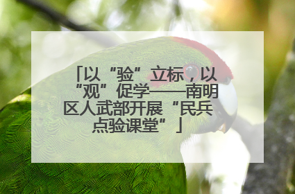 以“验”立标，以“观”促学——南明区人武部开展“民兵点验课堂”