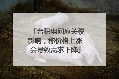 台积电回应关税影响，称价格上涨会导致需求下降