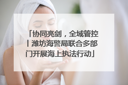 协同亮剑，全域管控丨潍坊海警局联合多部门开展海上执法行动