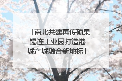 南北共建再传硕果 锡连工业园打造港城产城融合新地标