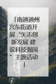 南通通州兴东街道开展“矢志创新发展 建设科技强国”主题活动