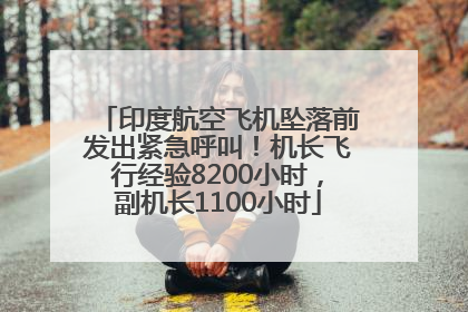 印度航空飞机坠落前发出紧急呼叫！机长飞行经验8200小时，副机长1100小时