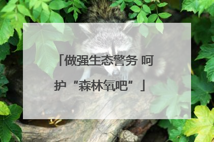 做强生态警务 呵护“森林氧吧”