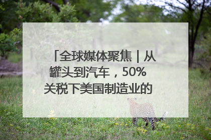 全球媒体聚焦｜从罐头到汽车，50%关税下美国制造业的“生死劫”