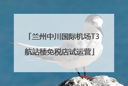 兰州中川国际机场T3航站楼免税店试运营