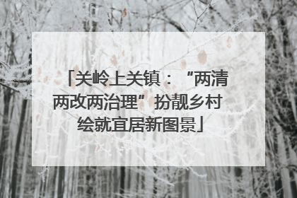 关岭上关镇：“两清两改两治理”扮靓乡村 绘就宜居新图景