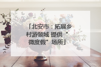 北安市：拓展乡村游领域 提供“微度假”场所