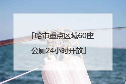 哈市重点区域60座公厕24小时开放