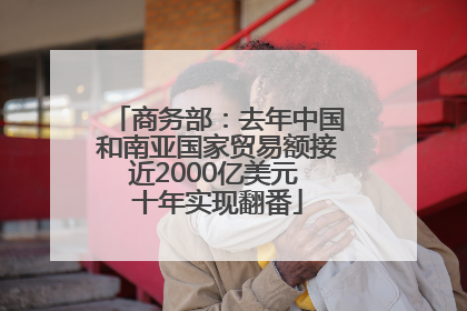 商务部：去年中国和南亚国家贸易额接近2000亿美元 十年实现翻番