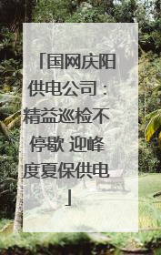 国网庆阳供电公司：精益巡检不停歇 迎峰度夏保供电