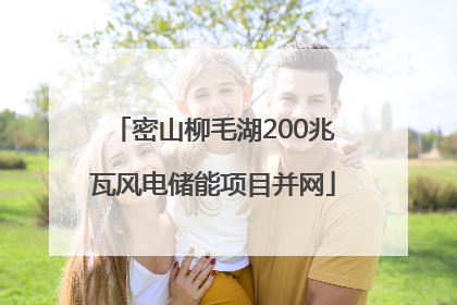 密山柳毛湖200兆瓦风电储能项目并网