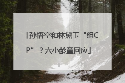 孙悟空和林黛玉“组CP”？六小龄童回应