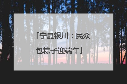 宁夏银川：民众包粽子迎端午