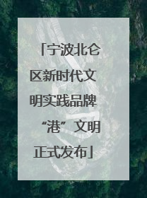 宁波北仑区新时代文明实践品牌“港”文明正式发布