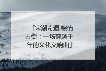 宋潮奇遇·粽情古街：一场穿越千年的文化交响曲