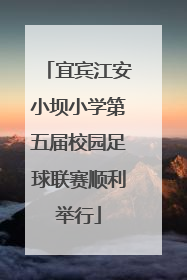 宜宾江安小坝小学第五届校园足球联赛顺利举行