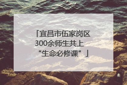宜昌市伍家岗区300余师生共上“生命必修课”