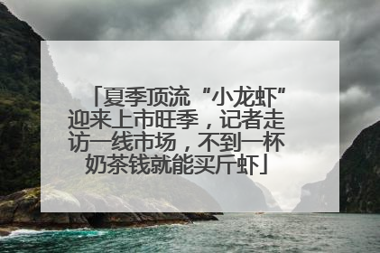夏季顶流“小龙虾”迎来上市旺季，记者走访一线市场，不到一杯奶茶钱就能买斤虾