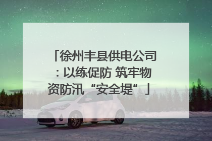 徐州丰县供电公司：以练促防 筑牢物资防汛“安全堤”
