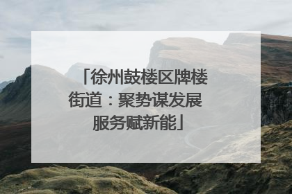徐州鼓楼区牌楼街道：聚势谋发展 服务赋新能