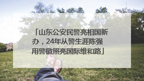 山东公安民警亮相国新办，24年从警生涯陈强用警徽照亮国际维和路
